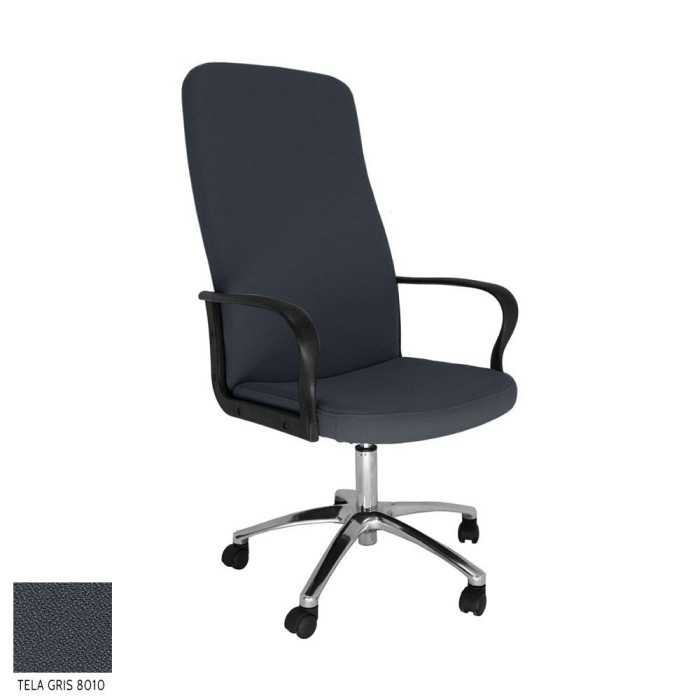 Sillón dirección ROCKY de Vincolo, respaldo alto, base aluminio