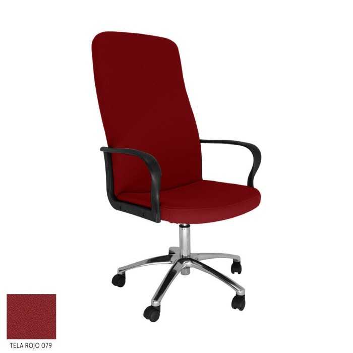 Sillón dirección ROCKY de Vincolo, respaldo alto, base aluminio