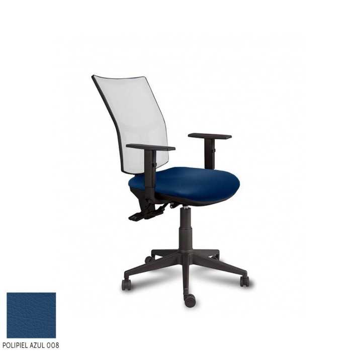 Silla ergonómica de oficina modelo Athenea malla de Vincolo, asyncro, brazos regulables
