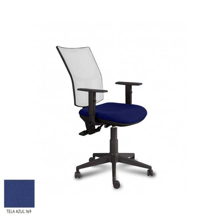 Silla ergonómica de oficina modelo Athenea malla de Vincolo, asyncro, brazos regulables