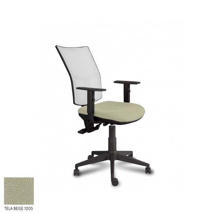 Silla ergonómica de oficina modelo Athenea malla de Vincolo, asyncro, brazos regulables