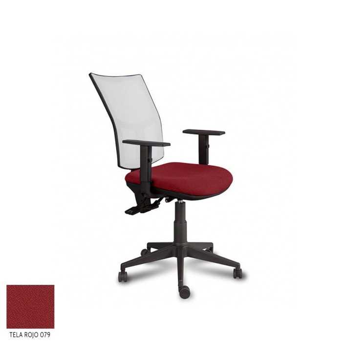 Silla ergonómica de oficina modelo Athenea malla de Vincolo, asyncro, brazos regulables