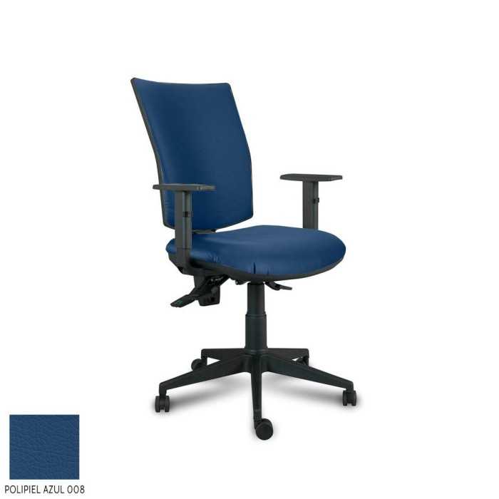 Silla Operativa ergonómica Athenea tapizada de Vincolo brazos regulables y base negra