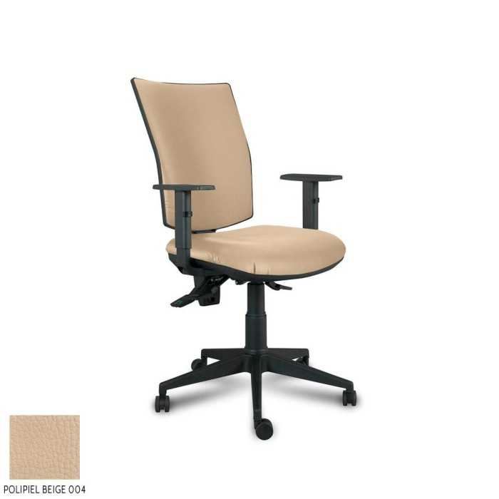 Silla Operativa ergonómica Athenea tapizada de Vincolo brazos regulables y base negra