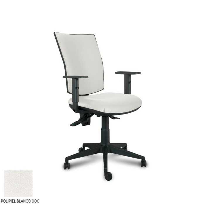 Silla Operativa ergonómica Athenea tapizada de Vincolo brazos regulables y base negra