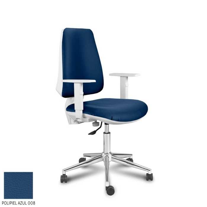 Silla Operativa ergonómica EQUIS WHITE de Vincolo brazos regulables
