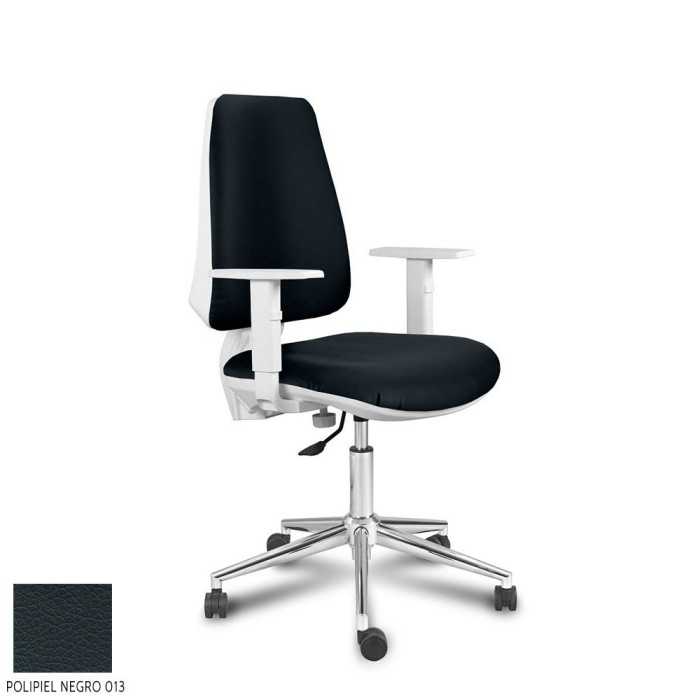 Silla Operativa ergonómica EQUIS WHITE de Vincolo brazos regulables