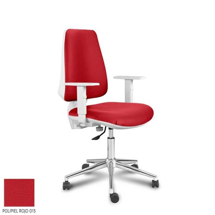 Silla Operativa ergonómica EQUIS WHITE de Vincolo brazos regulables