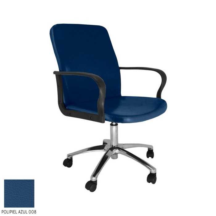 Sillón ergonómico dirección modelo ROCKY de Vincolo, respaldo bajo, base cromada