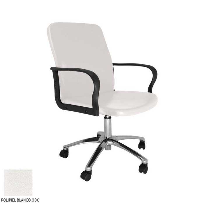 Sillón ergonómico dirección modelo ROCKY de Vincolo, respaldo bajo, base cromada