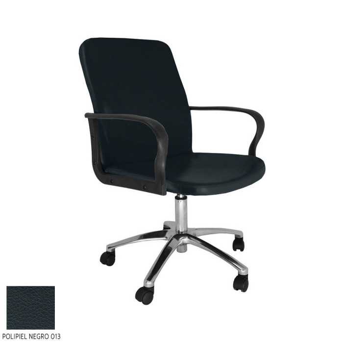 Sillón ergonómico dirección modelo ROCKY de Vincolo, respaldo bajo, base cromada