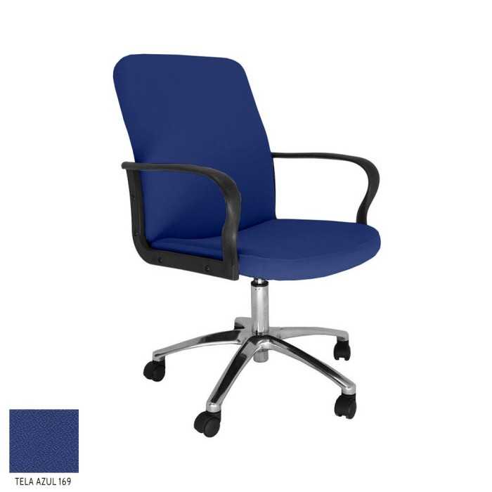Sillón ergonómico dirección modelo ROCKY de Vincolo, respaldo bajo, base cromada