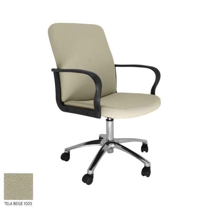 Sillón ergonómico dirección modelo ROCKY de Vincolo, respaldo bajo, base cromada