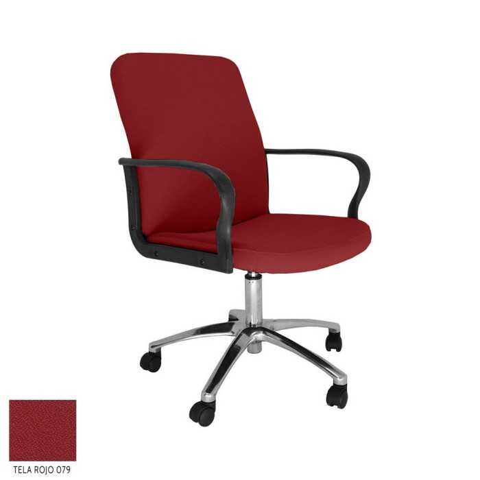 Sillón ergonómico dirección modelo ROCKY de Vincolo, respaldo bajo, base cromada