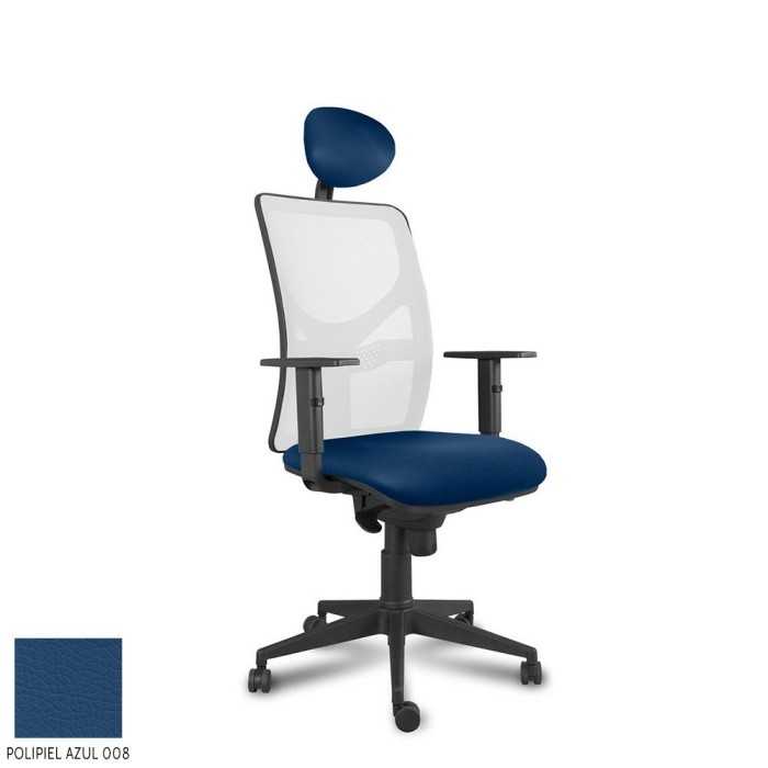 Silla ergonómica de oficina modelo XARLY de vincolo, con cabezal, brazos regulables