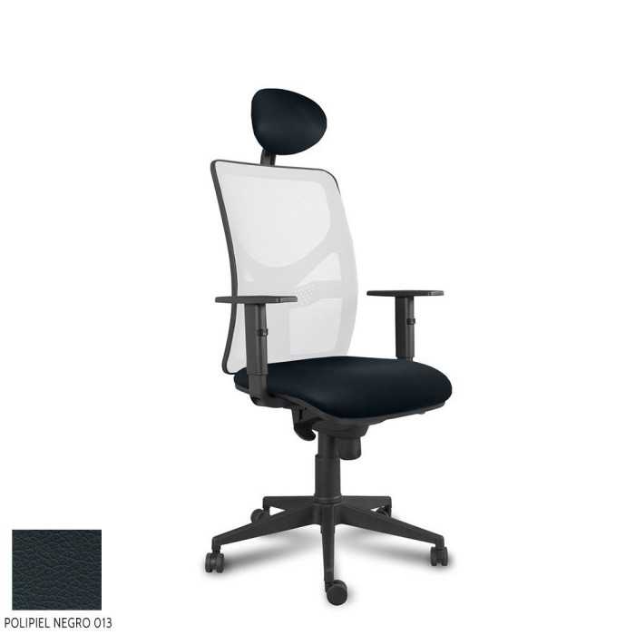 Silla ergonómica de oficina modelo XARLY de vincolo, con cabezal, brazos regulables
