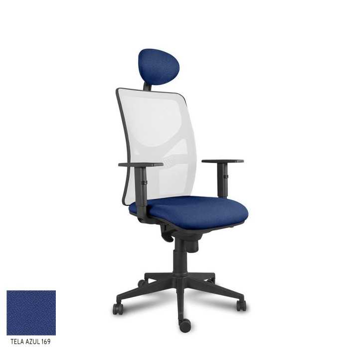 Silla ergonómica de oficina modelo XARLY de vincolo, con cabezal, brazos regulables