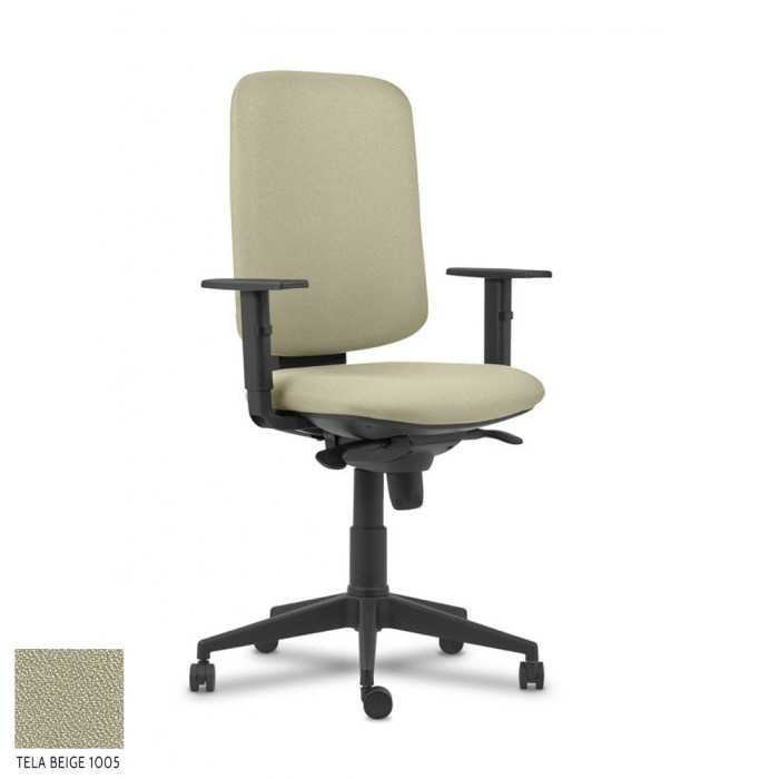 Silla Operativa ergonómica Elina Sincro de Vincolo brazos regulables y base negra