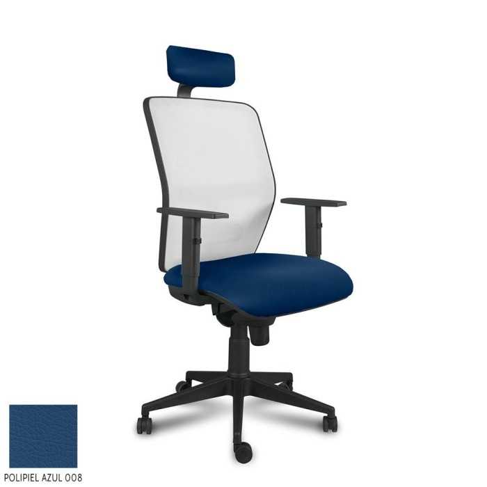 Silla ergonómica de oficina modelo Kerry de Vincolo, con cabezal, brazos regulables