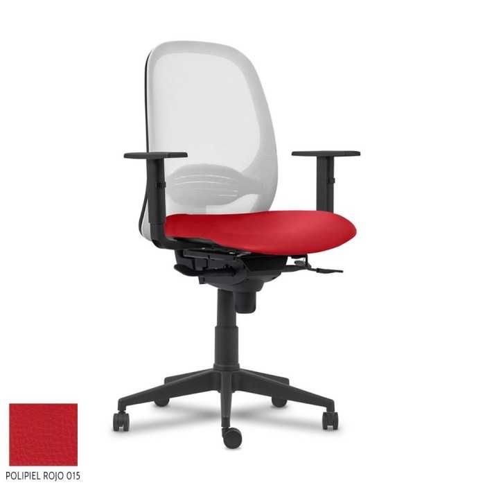 Silla ergonómica de oficina modelo Adara negra de Vincolo, brazos regulables