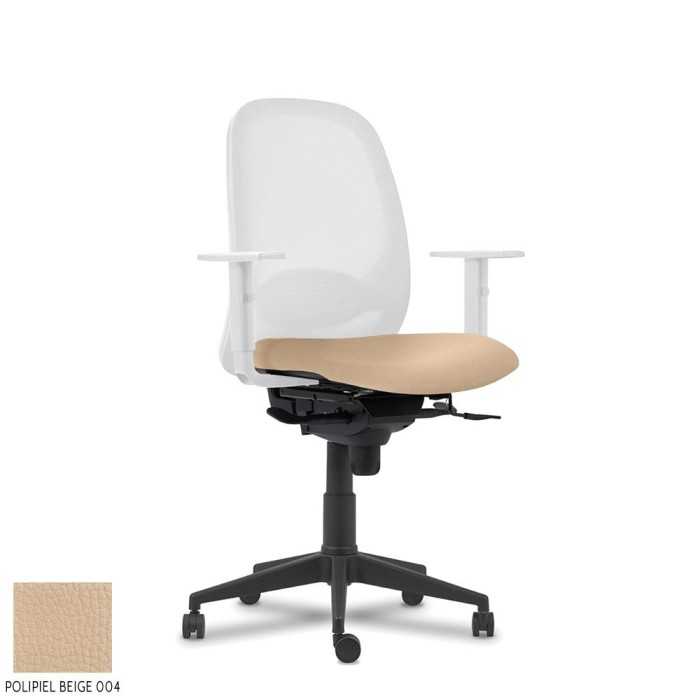 Silla Operativa ergonómica Adara White de Vincolo brazos regulables