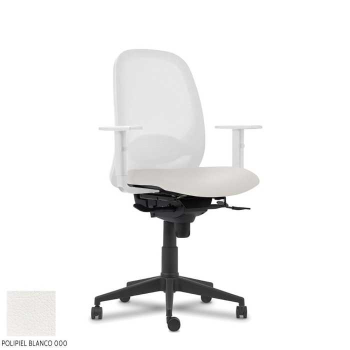 Silla Operativa ergonómica Adara White de Vincolo brazos regulables