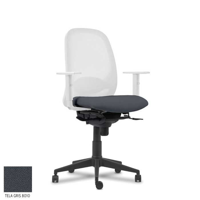 Silla Operativa ergonómica Adara White de Vincolo brazos regulables
