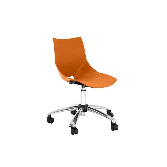 Silla de oficina modelo FAMA de vincolo, giratoria, base de aluminio