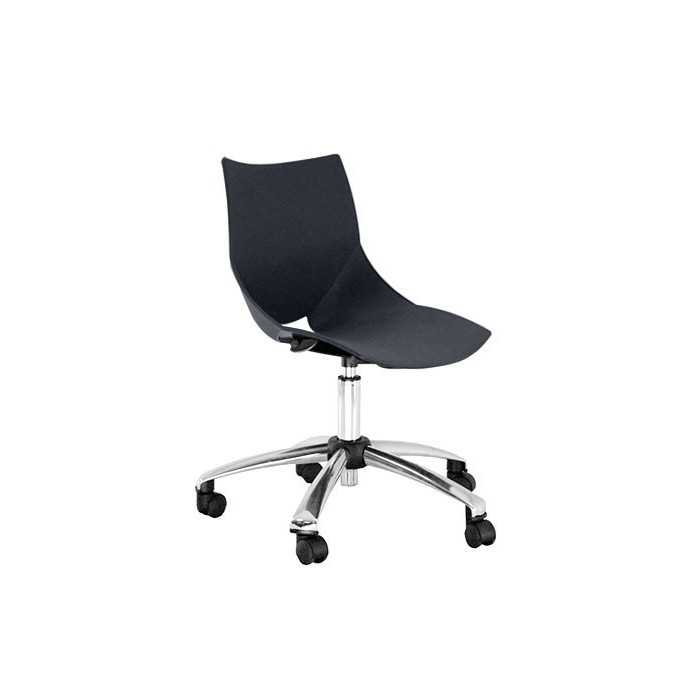 Silla de oficina modelo FAMA de vincolo, giratoria, base de aluminio