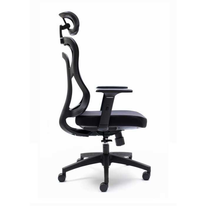 Silla ergonómica de oficina CALI de Euromof, cabecero y brazos regulables
