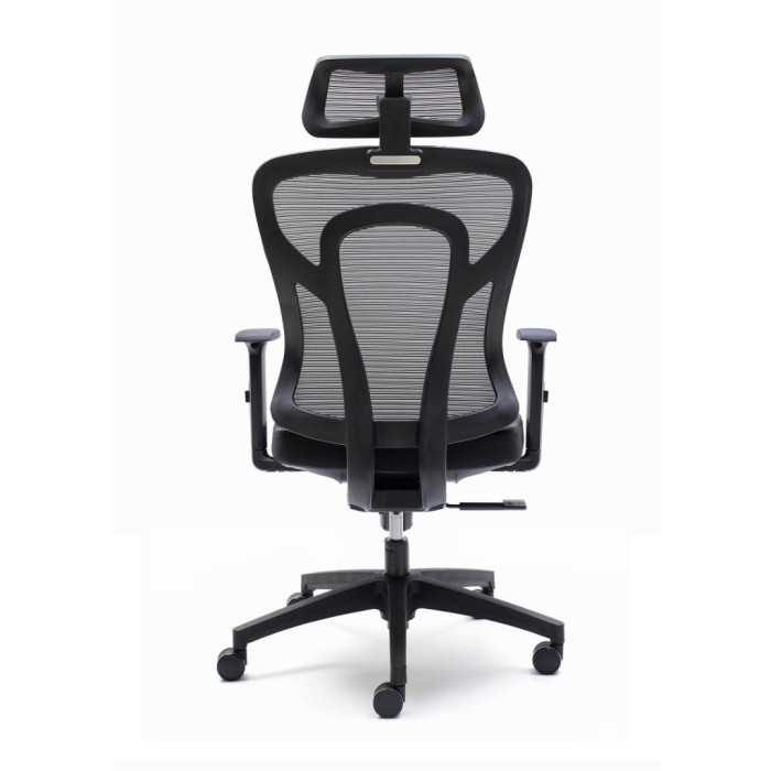 Silla ergonómica de oficina CALI de Euromof, cabecero y brazos regulables