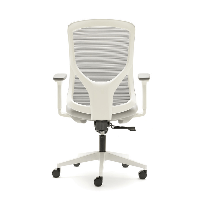 Silla ergonómica de oficina NANTES de Euromof, en acabado blanco