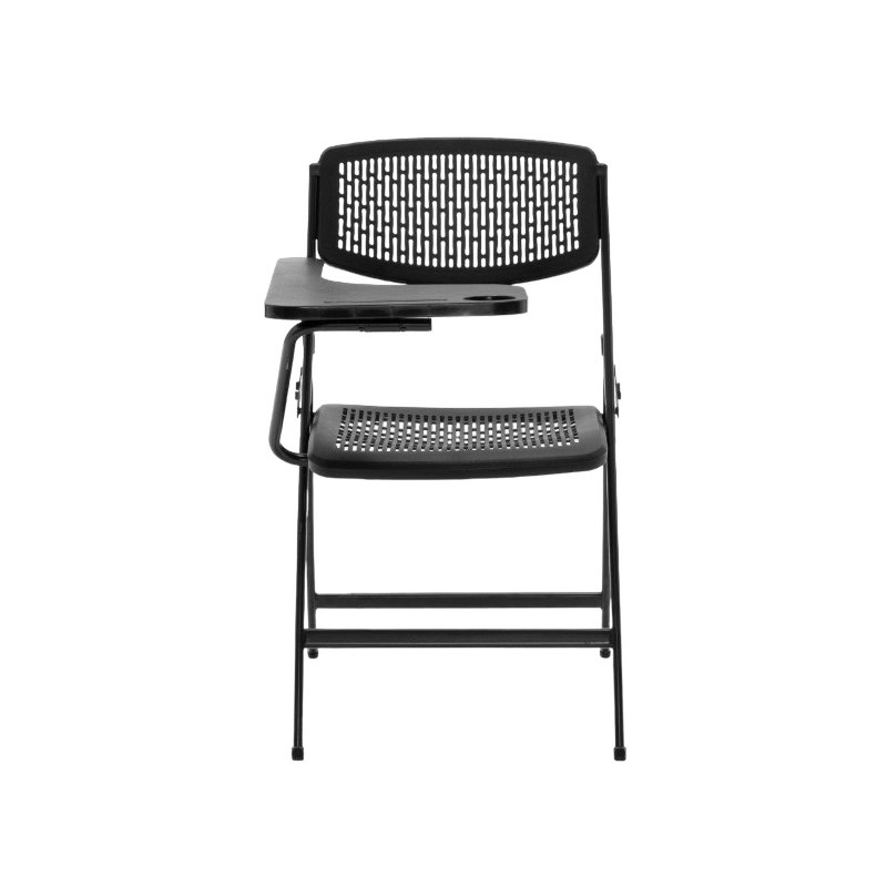 Pack 5 sillas plegables modelo SEUL de Euromof estructura de acero en color  negra - Mobiocasión