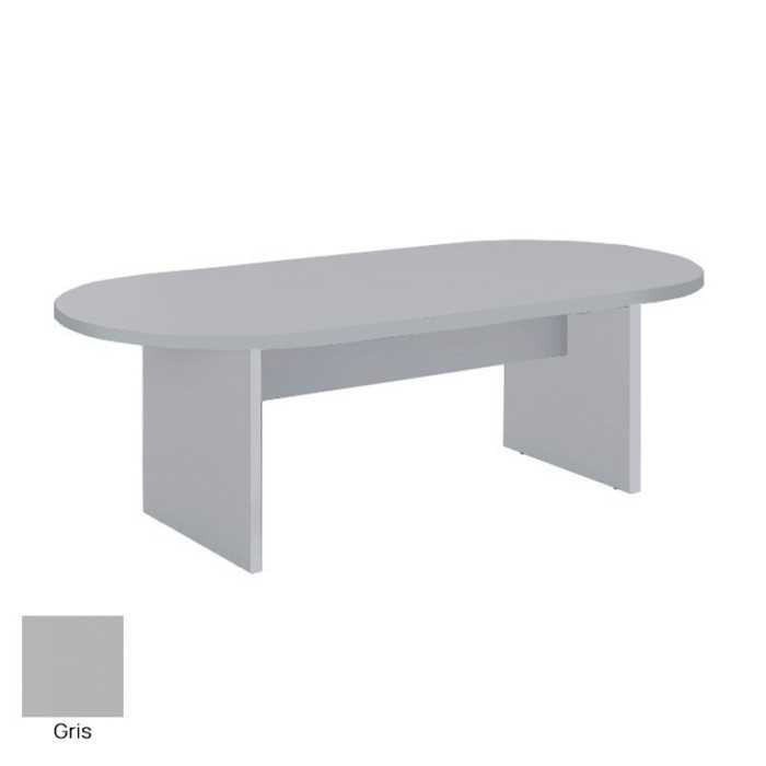 Mesa ovalada base en H de Euromof