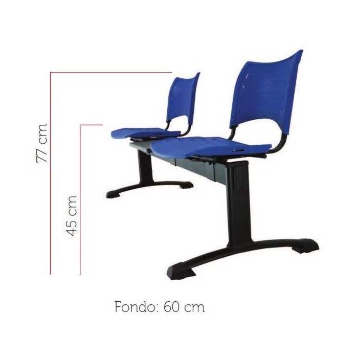 Bancada modelo Iso Smart de 4 plazas