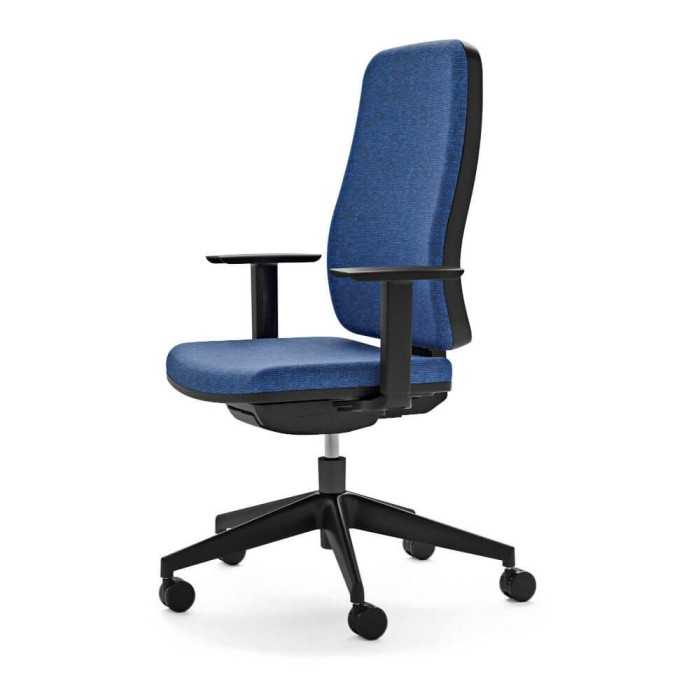 Silla de escritorio ergonómica BLAZE negra uso 8 horas