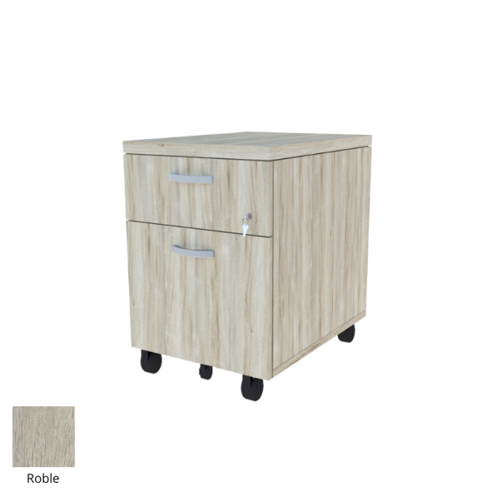 Cajonera Buck con ruedas cajón y archivo