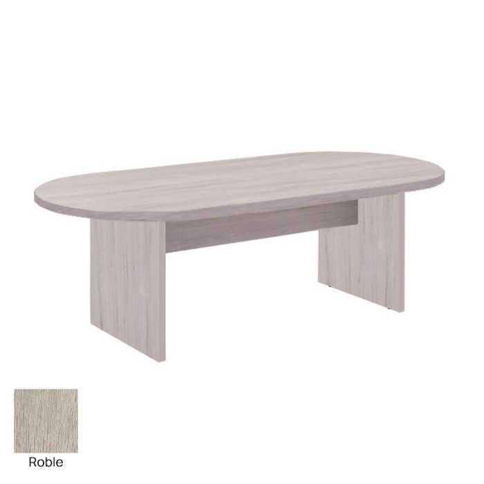 Mesa ovalada base en H de Euromof