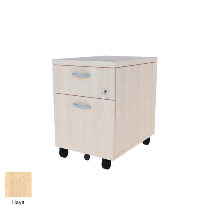 Cajonera Buck con ruedas cajón y archivo