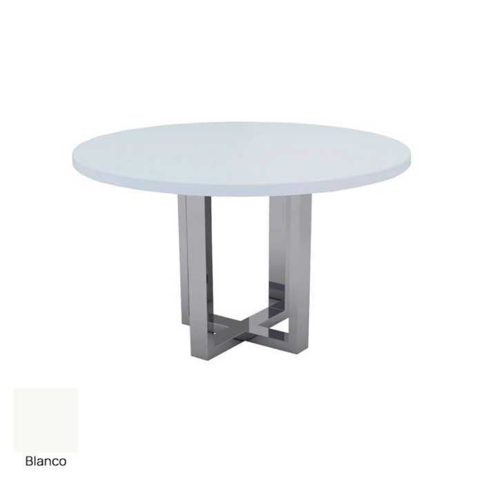 Mesa reunión redonda VALLE con base en X