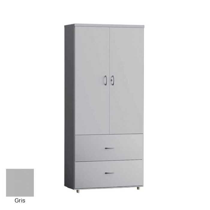Armario de oficina alto, con puertas altas y dos archivos de Euromof