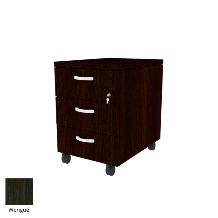 Cajonera Buck con ruedas tres cajones