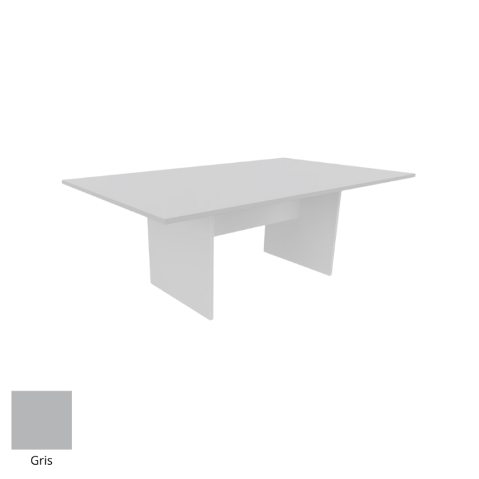 Mesa de reunión serie TINA medida 200 x 120 cm, forma rectangular