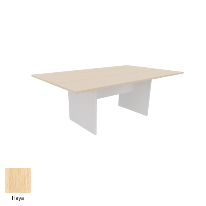 Mesa de reunión serie TINA medida 200 x 120 cm, forma rectangular