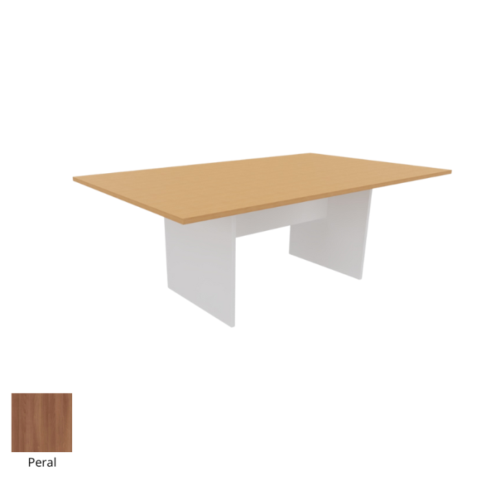 Mesa de reunión serie TINA medida 200 x 120 cm, forma rectangular