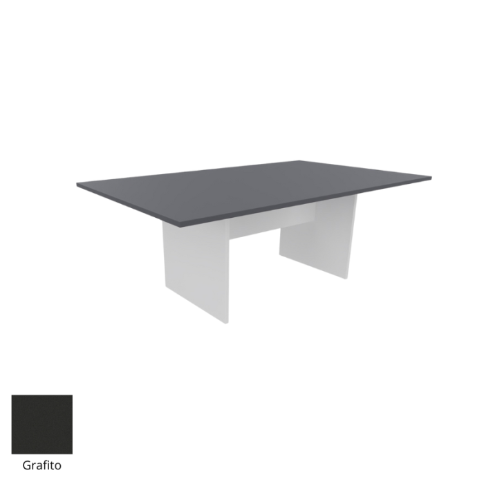 Mesa de reunión serie TINA medida 200 x 120 cm, forma rectangular