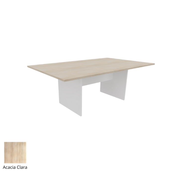 Mesa de reunión serie TINA medida 200 x 120 cm, forma rectangular