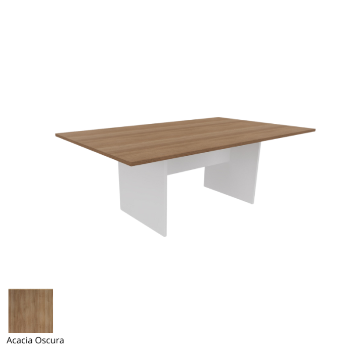 Mesa de reunión serie TINA medida 200 x 120 cm, forma rectangular