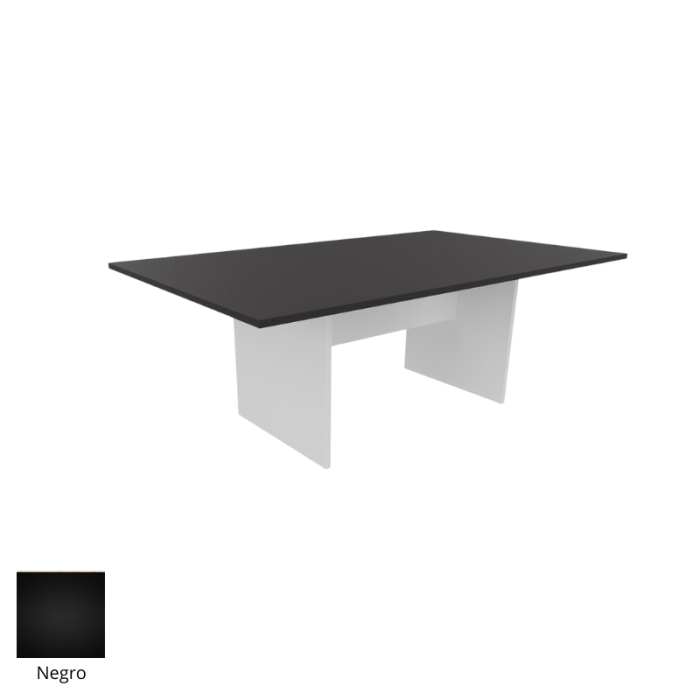 Mesa de reunión serie TINA medida 200 x 120 cm, forma rectangular