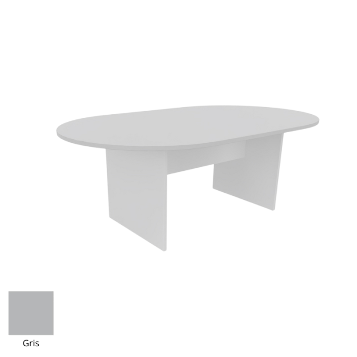 Mesa de reunión serie TINA medida 200 x 120 cm, forma ovalada